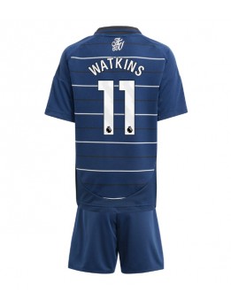 Aston Villa Ollie Watkins #11 Ausweichtrikot für Kinder 2024-25 Kurzarm (+ Kurze Hosen)